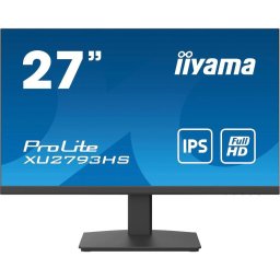Monitor iiyama XU2793HSU-B4, 1920x1080 Full HD, 27", 16:9, 75 Hz, 4 ms, D-Sub (VGA) x1 DisplayPort x1 HDMI x1, clasa E