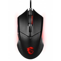 Mouse Gaming Optic MSI Clutch GM08, USB, iluminare RGB, Negru