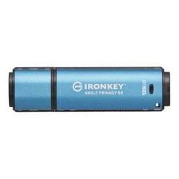 Memorie USB Kingston IronKey Vault Privacy 50, 128GB, USB 3.2, Blue