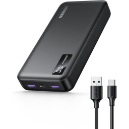 Acumulator Extern Ugreen "PB312", 20000mAh, 22.5W, 1 x USB Type-C input, 1 x USB Type-C output, 2 x USB output, Gri, "25683" - 6941876226832