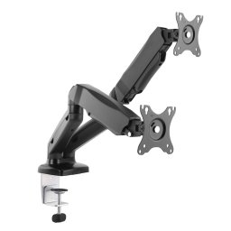 Suport Art LED-LCD 13-27'' L-16GD, pentru 2 monitoare, reglabil , Arc pe gaz, Negru