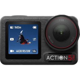 Camera video DJI Osmo Action 5 Pro Standard Combo, 4K ultra-HD, Senzor 1/1.3″ CMOS, Rezolutie maxima fotografie: 7296×5472, Negru