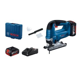 Bosch GST 185-LI Fierastrau vertical brushless 125mm + 2 acumulatori Li-Ion, 18V, 4Ah CoolPack + Incarcator rapid + variza profesionala
