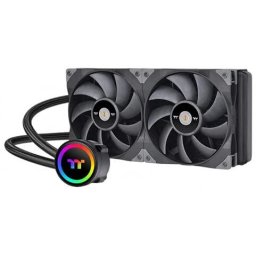 Cooler CPU Thermaltake TOUGHLIQUID 280 AIO, iluminare ARGB, racire cu lichid, 2x140mm, Negru