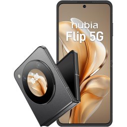Telefon mobil ZTE Nubia FLIP, Dual SIM, 8GB RAM, 256GB, 5G, Negru