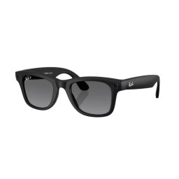 Ochelari Smart Ray-Ban Meta Wayfarer Gen2, Marime L, 53-22, 32 GB stocare, Camera Foto 12mp, 5 microfoane, difuzoare, Wifi 6, Meta AI, High Bridge Fit, Grafit, Negru-Mat