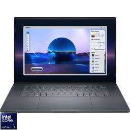 Laptop Dell Pro Max 16 Premium MA16250, 16 inch, Full HD+, Procesor Intel® Core™ Ultra 7 265H pana la 5.30 GHz, 32GB RAM, 1TB SSD, NVIDIA RTX PRO 2000 Blackwell 8GB GDDR7, Linux, Gri inchis