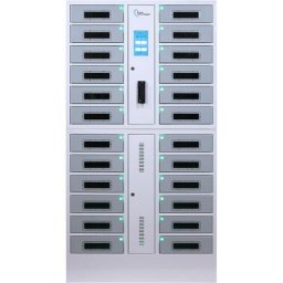 Statie de incarcare Power Technologies SC-Locker-24, pentru 24 device-uri, dimensiune maxima suportata, metal 14 inch