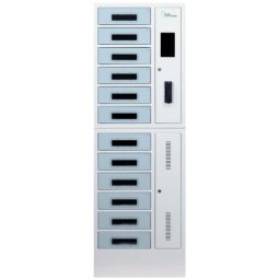 Statie de incarcare Power Technologies SC-Locker-12, pentru 12 device-uri, dimensiune maxima suportata 14 inch, metal