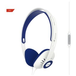 Casti On-Ear Koss KPH30iW, cu fir, Microfon, Alb