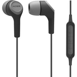 Casti In-Ear Koss BT115i, Wireless, Bluetooth, Microfon, Negru-Gri