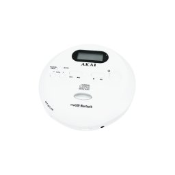 CD player portabil cu Bluetooth, Akai ACDP-100, 2.8 mW, Alb