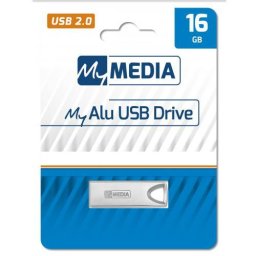 Memorie USB MyMedia 69272, 16 GB, USB 2.0, Argintiu