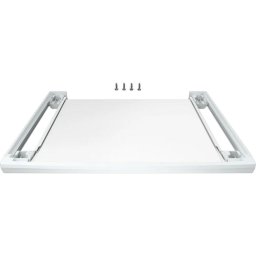 Kit suprapunere uscator si masina de spalat BOSCH WTZ2750X, Polita telescopica, latime 60 cm, Alb
