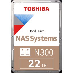 Hard Disk NAS Toshiba N300, 22TB CMR, 3.5'', 512MB, 7200RPM, SATA