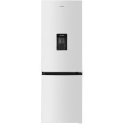 Combina frigorifica Heinner HCNF-HM291INVWDE++, 291 l, Clasa E, No frost, Compresor inverter, Dozator de apa, Control electronic cu termostat ajustabil, Lumina LED, 3 rafturi din sticla frigider, 3 sertare congelator, H 185 cm, Alb