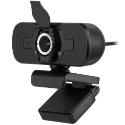 Camera Web REBEL KOM1056, Full HD, CMOS, USB, Microfon, Negru