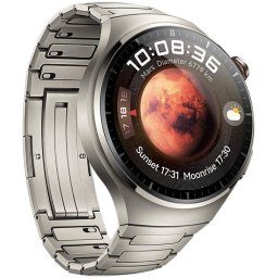 Ceas inteligent Watch 4 Pro, 48mm, LTE ,curea din Titan, 1.5 inch, AMOLED, Argintiu