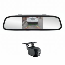 Sistem parcare wireless PNI Escort P20 cu display LCD 4.3 inch integrat in oglinda retrovizoare si camera marsarier 480P