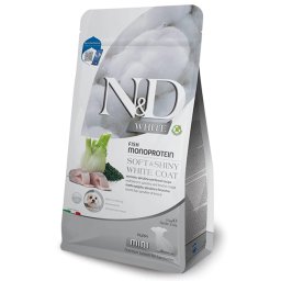 N&D White Puppy Mini cu Biban de Mare, Spirulina si Fenicul, 1.5 kg
