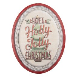 Decoratiune Craciun, suspendabila, metal multicolor Holly 62x2x47 cm