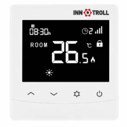 Termostat ambient Innotroll cu fir, LCD, alb, montaj in doza, 230V, programabil