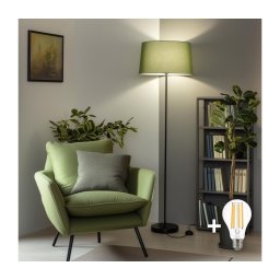 Brilagi - Lampă LED de podea CERIA 1xE27/40W/230V Ø45 cm verde/negru