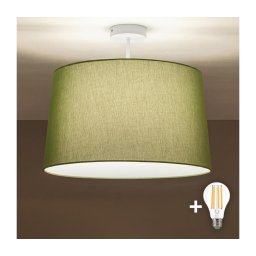 Brilagi - Lustru aplicat LED CERIA 1xE27/60W/230V Ø 45 cm alb/verde