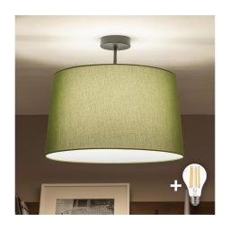 Brilagi - Plafonieră LED aplicată CERIA 1xE27/60W/230V Ø 45 cm negru/verde