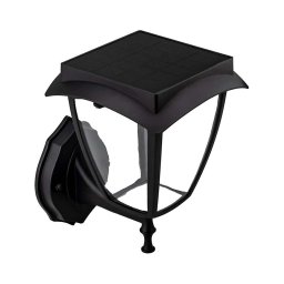 Lampă solară de perete LED/2W/3,7V 3000/6000K IP65 2200 mAh neagră