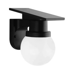 Lampă solară LED de perete LED/3,7V 3000/4000/6400K IP54 1800 mAh neagră + telecomandă