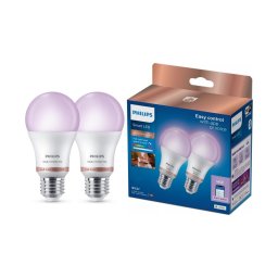 Set 2x bec LED RGB dimabil Philips SMART A60 E27/12,5W/230V 2200-6500K