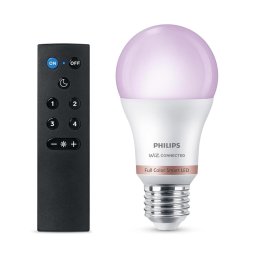 Bec LED RGB reglabil Philips SMART A60 E27/8,5W/230V 2200-6500K + telecomandă