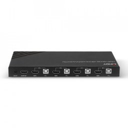 Lindy KVM Switch 4 HDMI 4K60 USB & Audio