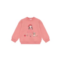 Hust & Claire Bluză de molton 'HCSicillia French Girl' culoarea pielii / maro / rosé / roșu