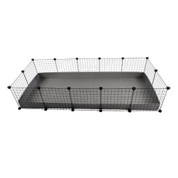 Cusca Modulara C&C 5x2 Iepuri Arici 180 x 75 x 37cm Argintiu