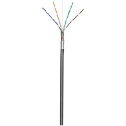 Cablu de Retea TECHLY ITP8-RIS-0305LO F/UTP Hank Cat.5E CCA 305m Solid de Exterior Negru