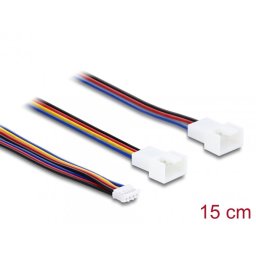 Splitter 1 x JST PH 4 pini PWM T-M + 4 pini tata (3 pini conectati) 15cm, Delock 91364