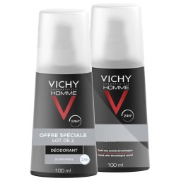 Vichy Homme 24H Ultra-Refreshing Deodorant 2 x 100 ml