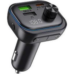 Modulator FM SWM 4000 Auto Bluetooth 5.3, Încărcător Rapid USB-C PD 36W + QC 3.0 18W, Voltmetru, LED Alb, 7 culori