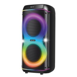 Boxa portabila SDA RMS 80W Redare USB si Card Telecomanda Microfon Wireless Lumini LED Mod Karaoke Negru