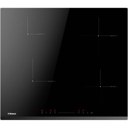 Plita Plita inductie Hansa, sticla vitroceramica, 60 cm, 4 zone, functie Booster 4 zone, 9 trepte de putere, timer electronic, cotrol slider, control cu senzor, mentinere caldura, indicator caldura reziduala, negru