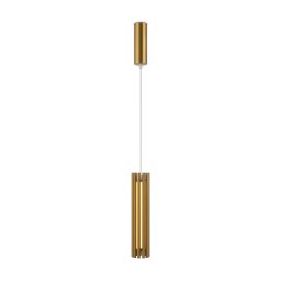 Pendul dormitor Sonata, 12W LED, D:8,1 cm, H:186 cm, metal alamă