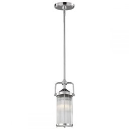 Pendul LED baie PAULSON Mini, IP44, D:13cm, H:42-148cm, 2xG9, crom, FE-PAULSON-MP