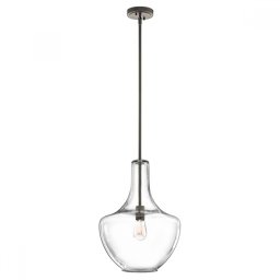 Pendul clasic Kichler Everly, bronz, D:35cm, H:73-150cm, 1x60W, KL-EVERLY-P-M-OZ