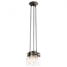 Lustră living Brinley, bronz, 3xE27, KL-BRINLEY3-OZ