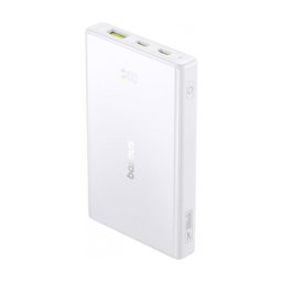 Baterie externa BASEUS PicoGo, 10000 mAh, 1x USB, 2x USB-C, 20 W, Display, White
