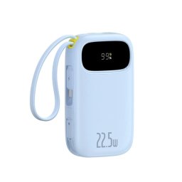 Powerbank BASEUS EnerFill FC31 / QPow 3 Digital Display 20000mAh 22.5W, cabluri USB‑C, Blue