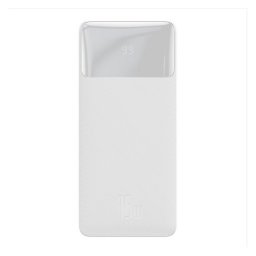 Baterie portabila BASEUS Bipow, 20000mAh, 2x USB-A, 1x USB-C, White