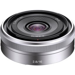 SONY 16 mm f/2.8 E argint